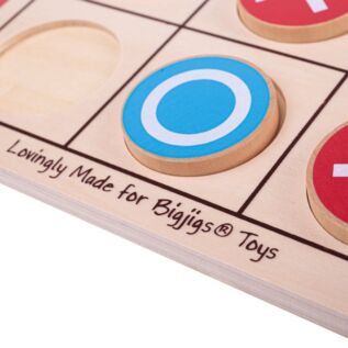 Bigjigs Toys Dřevěné piškvorky natur