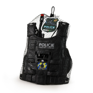 Policejní vesta s českými nápisy a příslušenstvím