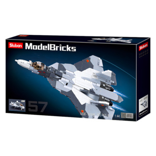 Sluban Model Bricks M38-B0986 Proudový stíhací letoun Su-57 2 v 1
