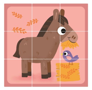 2Kids Toys Dřevěné kostky Farma