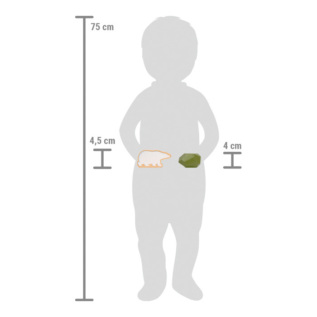 small foot Dřevěné balanční kameny Arctic