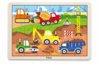 Dřevěné puzzle 24 dílků - stavba