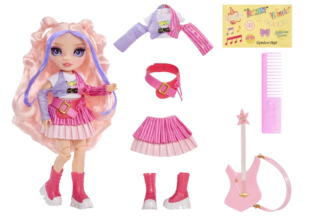 Rainbow High Junior Fashion panenka v rockové kapele - Bella