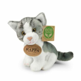 Plyšová kočka 14 cm sedící ECO-FRIENDLY