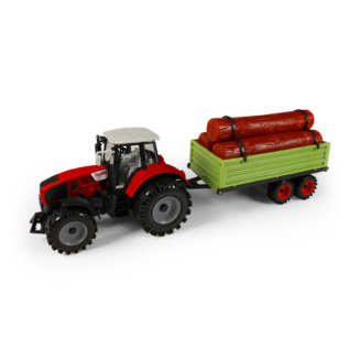 Traktor s přívěsem na dřevo 45 cm