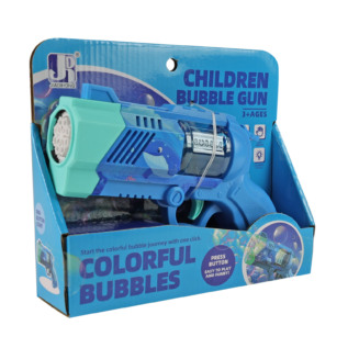 Pistole bublifuk modrá se světlem