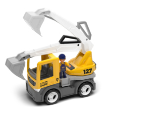 ECO MultiGO Build set - figurky Igráčků stavbařů s auty