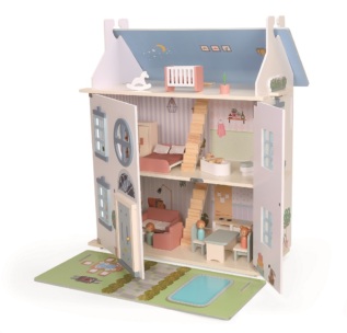 2Kids Toys Domeček s panenkami šedý