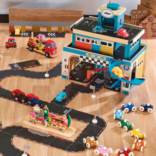 Vilac Sada 4 dřevěných autíček City Vilacity