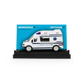 Kovové auto sanitka Městská nemocnice Ostrava 7 cm