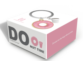 MTM Klíčenka Donut s šálkem kávy