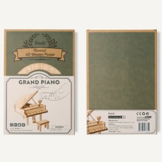 RoboTime 3D dřevěná skládačka Velké piano