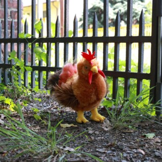 Plyšový kohout stojící 33 cm ECO-FRIENDLY