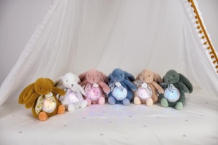 Doudou Hrací skříňka s projekcí Králíček hnědý