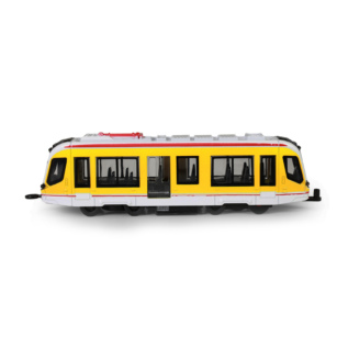 Kovová tramvaj žlutá 20 cm