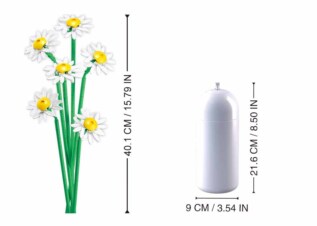 Sluban Flowers M38-B1101-16 Kopretiny ve váze