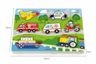 Dřevěná vkládačka doprava - zvuková