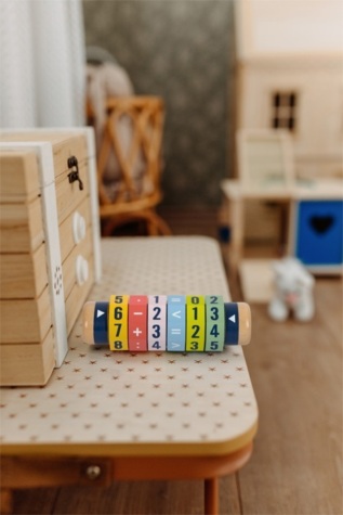 small foot Dřevěná válečková kalkulačka