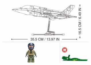 Sluban Model Bricks M38-B1361 Stíhací letoun F-35BS v měřítku 1:44