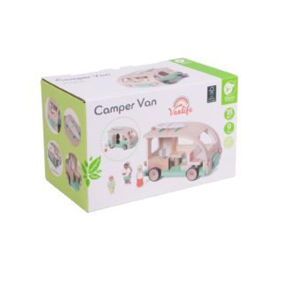 Dřevěná vkládačka obytný vůz v krabici