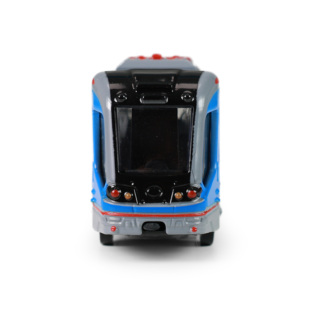 Kovová tramvaj modrá 20 cm