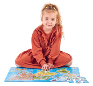 Puzzle - Mapa světa 160 ks – CZ
