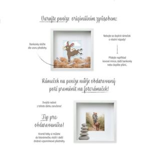 Fotorámeček na peníze - Oslík