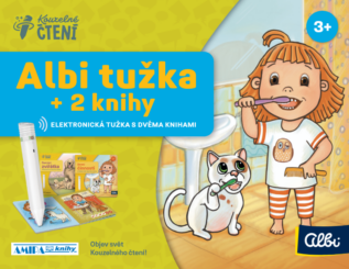Albi tužka 2.0 + 2 knihy Kouzelné čtení (Denní činnosti, Domácí zvířátka)