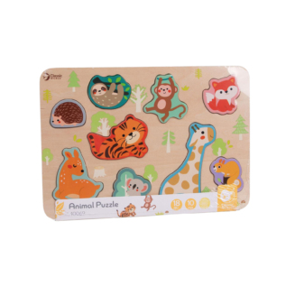 Dřevěná vkládačka desková zvířátka ve fólii