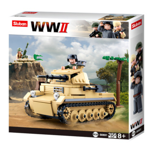 Sluban WWII M38-B0691 Německý tank Panzer II
