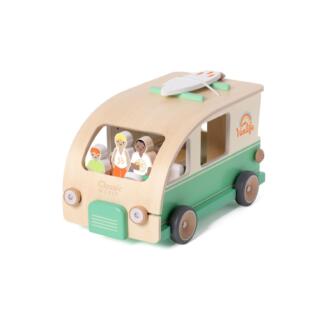 Dřevěná vkládačka obytný vůz v krabici