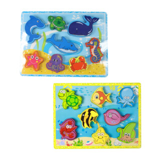Dřevěná vkládačka podmořský svět