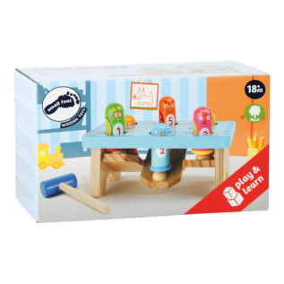 small foot Dřevěná hra zatloukej ptáka