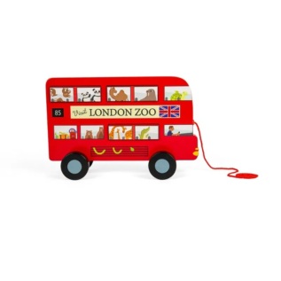 Bigjigs Toys Tahací hračka Londýnský autobus