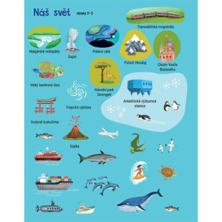 Knížka samolepková Planeta Země