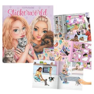 Kreativní sešit Top Model Stickerworld Doggy and Kitts