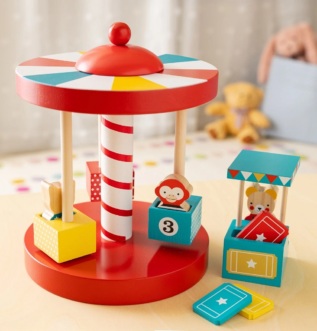 Petit Collage Dřevěný kolotoč