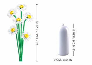 Sluban Flowers M38-B1101-16 Kopretiny ve váze