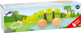 small foot Dřevěný tahací krokodýl