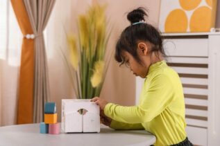 Dřevěná vkládačka se zvířátky