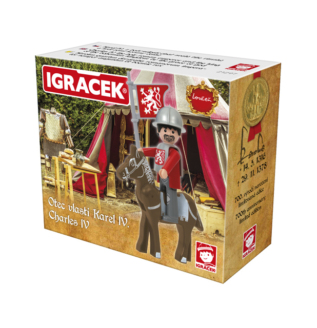 efko Igráček Karel IV - Loučeň - figurka se zbrojí a koněm