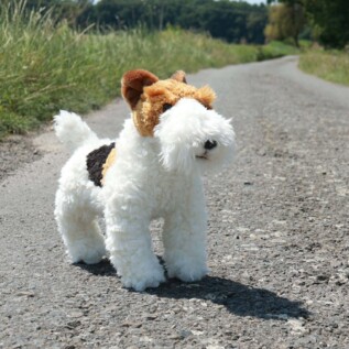 Plyšový pes foxteriér Dášenka 30 cm ECO-FRIENDLY