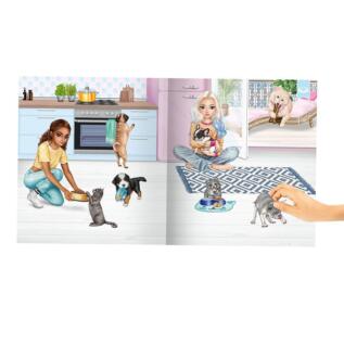 Kreativní sešit Top Model Stickerworld Doggy and Kitts