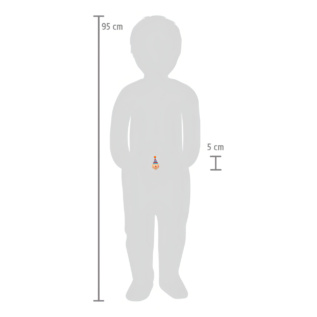 small foot Dřevěná káča Klaun sada 6 ks