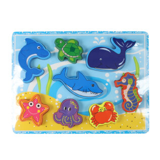Dřevěná vkládačka podmořský svět