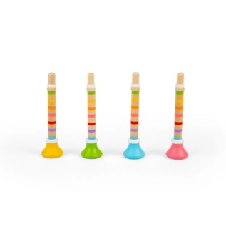 Bigjigs Toys Trumpetka 1 ks modrá