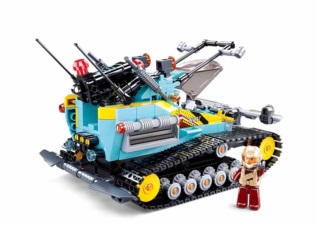 Sluban Power Bricks - Pásový vůz Škorpión R/C na dálkové ovládání M38-B1021