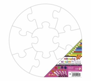 efko Namaluj si sám Kruh - kreativní puzzle bez potisku