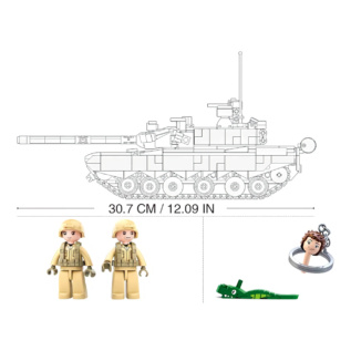 Sluban Model Bricks M38-B0790 Hlavní Bitevní tank Typ 99A