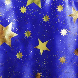 Dětský kouzelnický modrý plášť s hvězdami čarodějnice